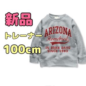 【新品】トレーナー 100cm 子供服 子ども服 キッズ ジュニア トップス ロンT 長袖 無地 シンプル