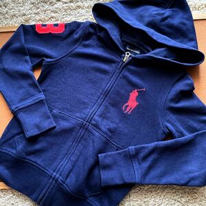 キッズ　120 130 140 ラルフローレン RALPH LAUREN ジップアップパーカー ビッグポニー ポロ　パーカー