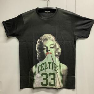 DBR7C. デザインTシャツ XLサイズ　Marilyn Monroe CW マリリンモンロー　CELTICS 33 セルティックス