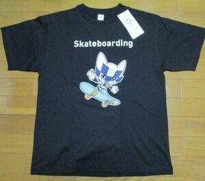 新品　skateboarding　東京オリンピック　Tシャツ　Lサイズ　黒　キャラクター　TOKYO　2020　廃盤　スケボー