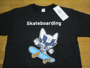 新品　skateboarding　東京オリンピック　Tシャツ　Sサイズ　黒　キャラクター　TOKYO　2020　廃盤　スケボー