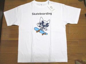 新品　skateboarding　東京オリンピック　Tシャツ　LLサイズ　白　キャラクター　TOKYO　2020　廃盤　スケボー