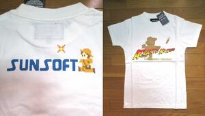 即決あり　レア　新品　アトランチスの謎　Tシャツ　Sサイズ　白　サンソフト　オフィシャル　正規品　ファミコン　ドット絵　SUNSOFT