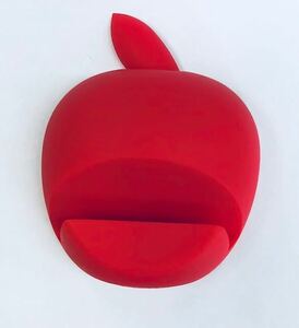 送料無料 リンゴ型 タブレットスタンド 格安スタート シリコン製 景品 粗品に 安定 安心 厚み８ｍｍまでOK おもしろ雑貨 I-PAD最適
