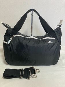 【激安】最終特割 ACE製 adidas アディダス 2wayトートショルダーバッグ 黒 リフレッシュ済 スポーツや旅行に 使える 激安！