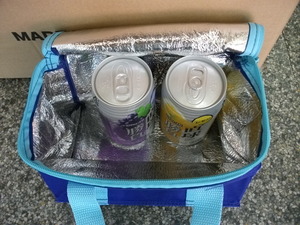 ★☆新品 オリジナル保冷袋２１枚 合同酒精「直球勝負」 ３５０ｍｌが６缶収容できます☆★