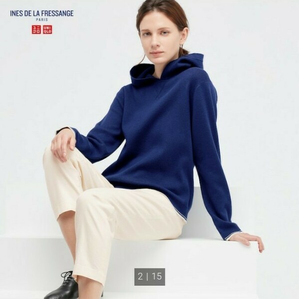 【Lサイズ】イネス ニットプルパーカー INES UNIQLO ユニクロ