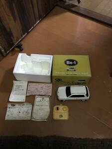  dead stock unused Nissan Be-1 radio-controller RC NISSAN Bandai BANDAIoni on white minicar figure * Figaro Pao 