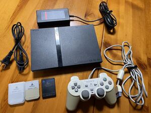 中古☆★☆PlayStation2 プレステ プレイステーション PS2 Sony 本体 薄型 ソニー ブラック SCPH-70000☆★☆送料込