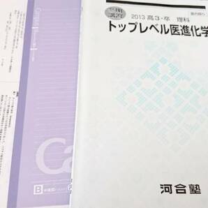 河合塾　トップレベル医進化学13年冬 駿台 河合塾 鉄緑会 代ゼミ Z会 ベネッセ SEG 共通テスト