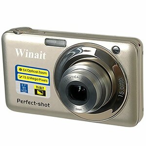 Winait v600デジタルカメラ2.7-inch表示15メガピクセル5?x光学ズーム(新品未使用品)