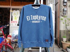 ZEPHYREN（ゼファレン）　ネイビー色なスウェットシャツ　サイズM