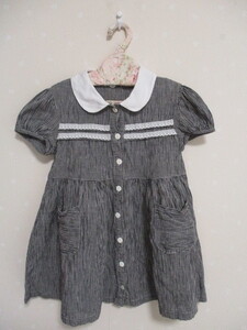 ■ 小人の国 ■ 可愛い半袖ワンピース 110㎝黒 20421