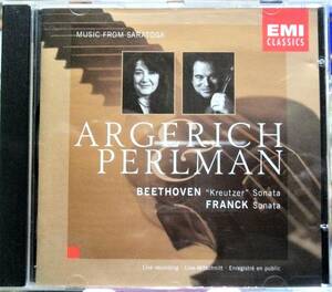 ★極稀CD★Argerich Perlman Beethoven Frank Sonatas Saratoga live アルゲリッチ パールマン ベートーヴェン フランク サラトガ