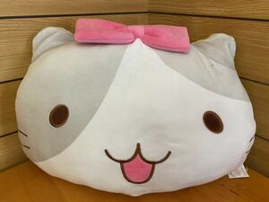 みっちりねこ　25×45cm ぬいぐるみ　フェイスクッション　枕　もちもち 非売品