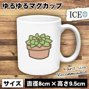 多肉植物 おもしろ マグカップ コップ 陶器 可愛い かわいい 白 シンプル かわいい カッコイイ シュール 面白い ジョーク ゆるい プレゼン