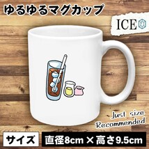 アイスコーヒー おもしろ マグカップ コップ 陶器 可愛い かわいい 白 シンプル かわいい カッコイイ シュール 面白い ジョーク ゆるい プ_画像1