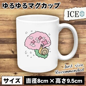 かたつむり おもしろ マグカップ コップ 陶器 可愛い かわいい 白 シンプル かわいい カッコイイ シュール 面白い ジョーク ゆるい プレゼ