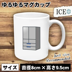 冷蔵庫 おもしろ マグカップ コップ 陶器 可愛い かわいい 白 シンプル かわいい カッコイイ シュール 面白い ジョーク ゆるい プレゼント