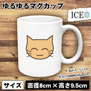 ネコ おもしろ マグカップ コップ 猫 ねこ 陶器 可愛い かわいい 白 シンプル かわいい カッコイイ シュール 面白い ジョーク ゆるい プレ