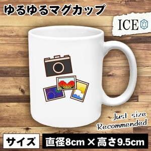 カメラと風景写真 おもしろ マグカップ コップ 陶器 可愛い かわいい 白 シンプル かわいい カッコイイ シュール 面白い ジョーク ゆるい