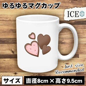 ハート型 チョコレート おもしろ マグカップ コップ 陶器 可愛い かわいい 白 シンプル かわいい カッコイイ シュール 面白い ジョーク ゆ