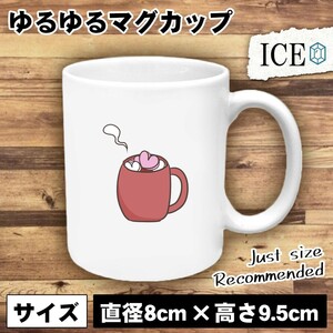 ホットドリンクにマシュマロ おもしろ マグカップ コップ 陶器 可愛い かわいい 白 シンプル かわいい カッコイイ シュール 面白い ジョー