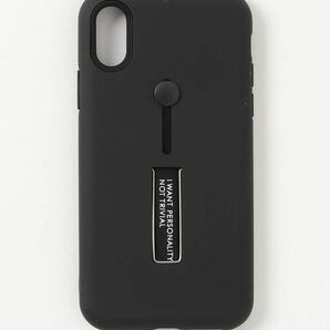 スマホスタンド＆リングベルト付iPhoneケース　iPhoneXS Max ブラック