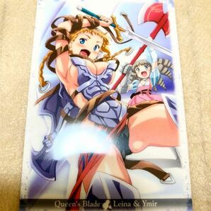 送料無料 美品 内袋開封済 クイーンズブレイド カード レイナ ユーミル I06 Queen’s Blade Leina & Ymir プラカード 2008 希少 レア