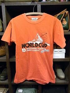 80'S WORLD CUP バトントワリング 大会 Tシャツ SIZE M? 赤