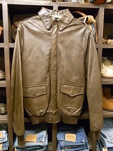 WILLIS&GEIGER A-2 LEATHER JKT SIZE 40L ウィリス アンド ガイガー レザー ジャケット ヘミングウェイ フライト