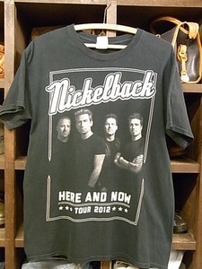 NICKELBACK 2012 TOUR T-SHIRT NAVY SIZE M ニッケルバック ツアー Tシャツ ネイビー 半袖