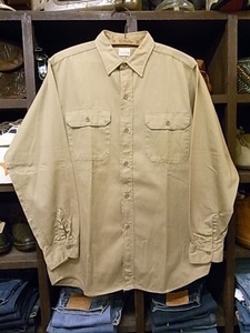 60'S VINTAGE PENNEY'S COMPASS コットン 長袖 ワークシャツ SIZE 15 ペニーズ ヴィンテージ