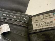 イタリア製 DIESEL BELTHER スリムテーパード ブラック デニムパンツ SIZE 29 ディーゼル ジーンズ_画像4