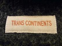 TRANS CONTINENTS ウール混 ハイネックセーター SIZE L グレー_画像3