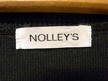 NOLLEY'S V NECK SWEATER BLK SIZE 38 ノーリーズ ネック セーター 黒_画像3