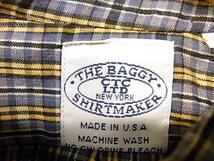 DEADSTOCK MADE IN USA THE BAGGY L/S SHIRT CHECK SIZE S デッドストック アメリカ製 バギー 長袖 シャツ チェック_画像3