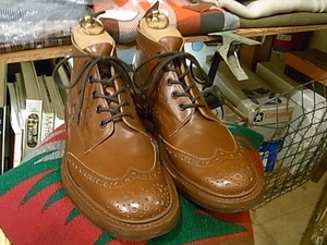 MADE IN ENGLAND TRICKER'S M5833 COUNTRY BOOTS 5EYELET UK7.5(26cm) Британия производства Tricker's Country ботинки 5 отверстие 5 отверстие 