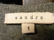 SANDRO カシミアブレンド ウール ニット ワンピース SIZE 1 サンドロ_画像3