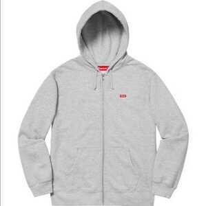 新品 Mサイズ Small Box Zip Up Sweatshirt Medium Supreme Heather Grey 19SS パーカー Box Logo 灰色 