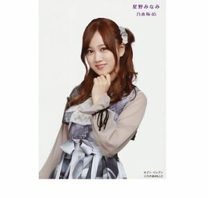 乃木坂46 公式グッズ 星野みなみ 生写真 帰り道は遠回りしたくなる 制服 初回仕様限定盤 CD特典 セブンイレブン限定 特典 4