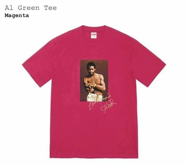 サイズXL Supreme Al Green Tee Magenta シュプリーム AI グリーン Tシャツ マゼンタ 新品未使用 国内正規品