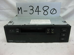 M-3480　Clarion クラリオン　PM-8137R　AUTO REVERSE CASSETTE DECK　1Dサイズ　サブカセットデッキ　未チェック品