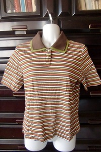 Shilubera* two -ply collar border polo-shirt М size 