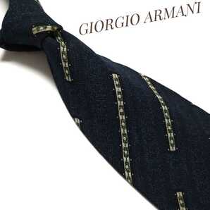 GIORGIO ARMANI ジョルジオ アルマーニ ネクタイ ハイブランド 高級 ネイビー 紺 青 763