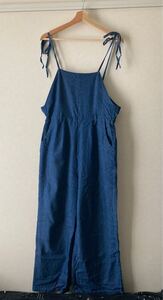 ワイドパンツサロペット