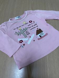 ★★美品★YOKOHAMA LIL MUC★長袖Tシャツ★高島屋購入★90★女の子ベビーピンク