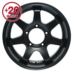 ホイール4本セット 16×5.5J +20 MUD-SR7 16インチ ホイール 4本セット マットブラック JIMMY仕様 法人宛送料無料