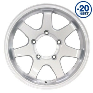 ホイール4本セット 16×5.5J -20 MUD-SR7 16インチ ホイール 4本セット シャインホワイト JIMMY仕様 法人宛送料無料