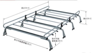 ◆ROCKYルーフキャリアZMシリーズ タウンボックス DS64W系 標準ルーフ ZM-402M